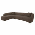 Sofa Pandora brun chunky lounge venstre Richmond Interiors Sofa