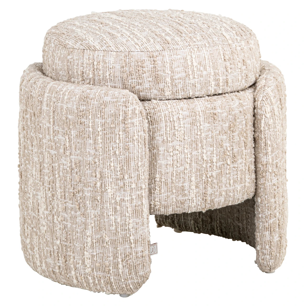 Pouffe & fotstøtte Cupid beige angora med oppbevaring Richmond Interiors Pall