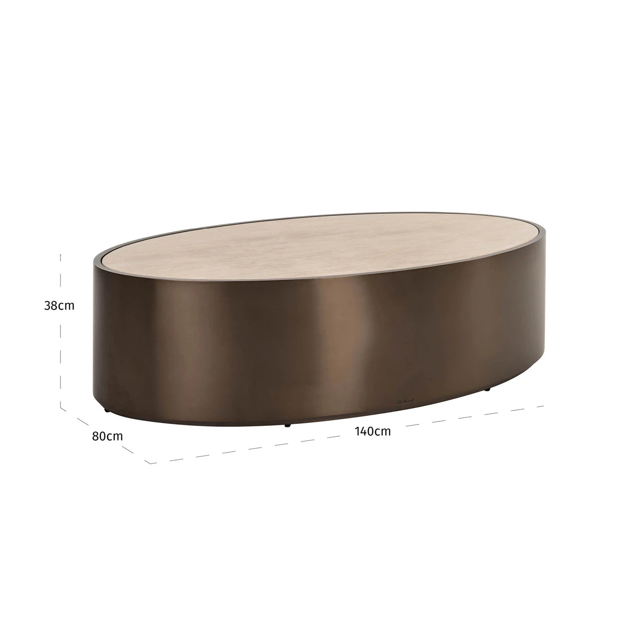 Salongbord Bonanza beige Richmond Interiors Sofabord