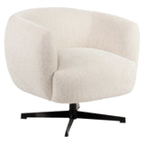 Lounge chair Estelle beige blockweave svingbar Richmond Interiors Lenestol