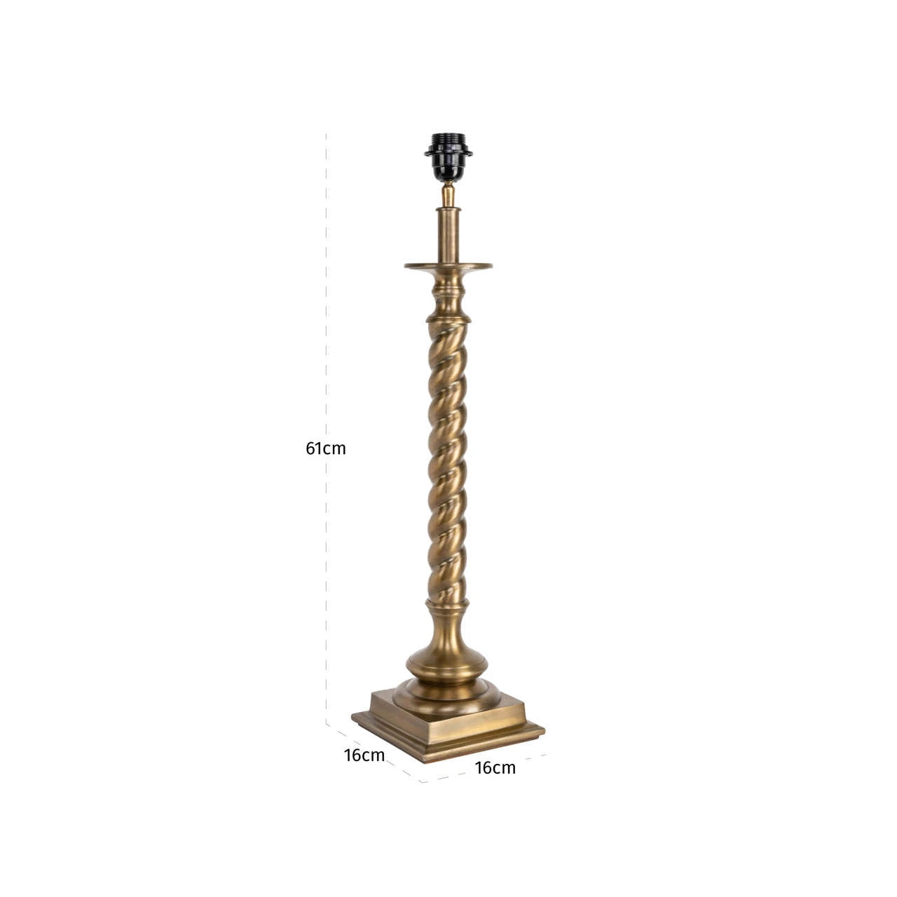 Bordlampe Slone antikk messing Richmond Interiors Bordlampe