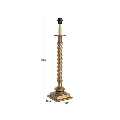 Bordlampe Slone antikk messing Richmond Interiors Bordlampe