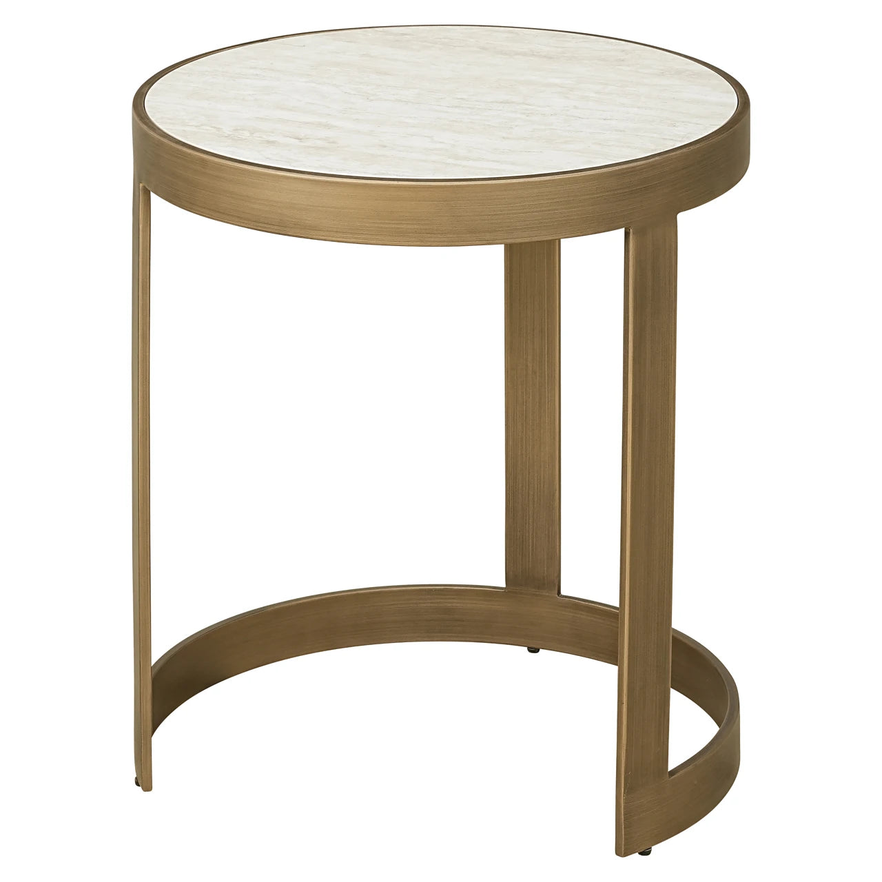 Endebord Tivoli hvit sett med 2 Richmond Interiors Sidebord
