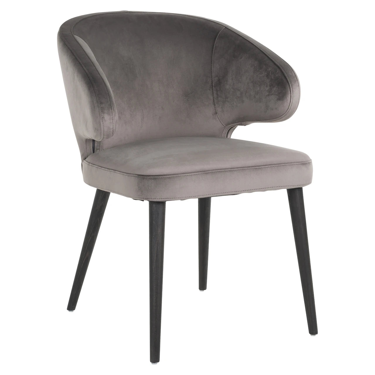 Spisestol Indigo stein fløyel Richmond Interiors Spisestol