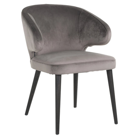 Spisestol Indigo stein fløyel Richmond Interiors Spisestol