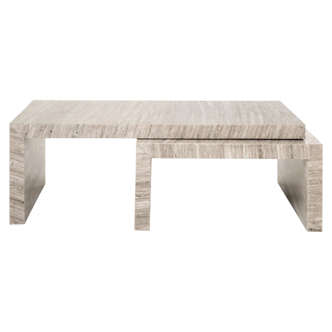 Salongbord Novaz sand Sett med 2 Richmond Interiors Sofabord
