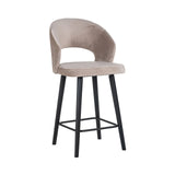 krakk Savoy i khakifarget fløyel Richmond Interiors Barstol