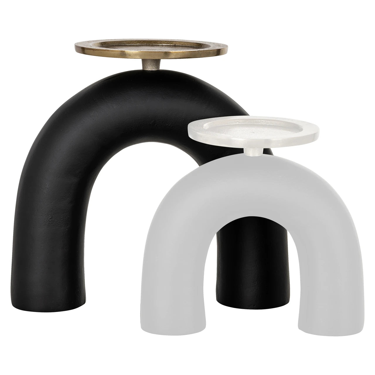Lysestake Livi svart/gull stor Richmond Interiors Lysestake