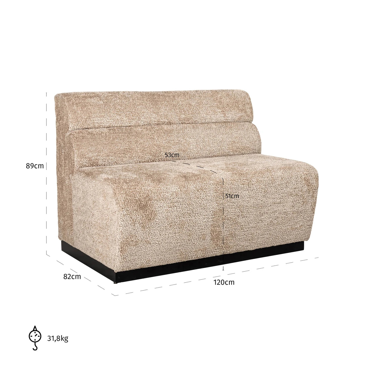 Spisebenk Delia tilpasset Richmond Interiors Benk