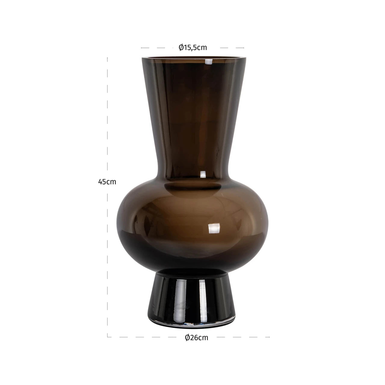 Vase Zaya brun Richmond Interiors Vase