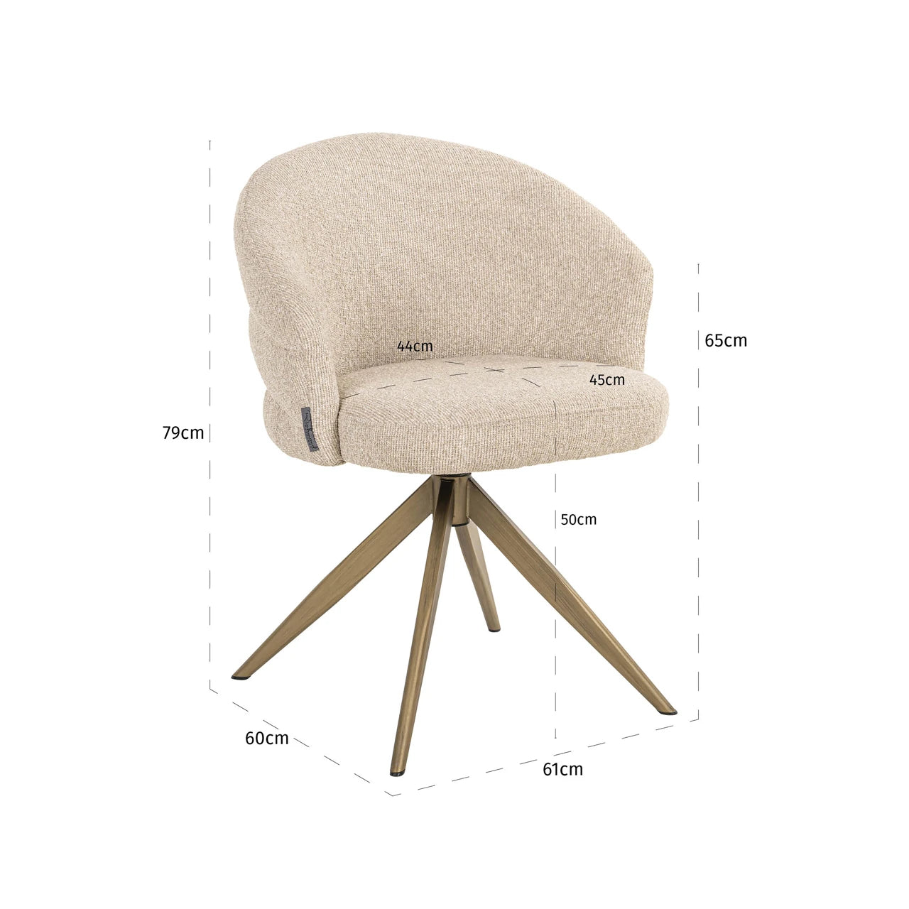 Spisestol Zendaya biscotti svingbar brannhemmende Richmond Interiors Spisestol