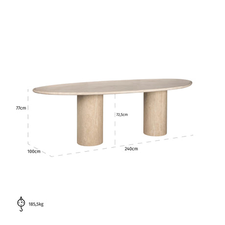 Spisebord Alexander Jones beige Renaissance Richmond Interiors Spisebord
