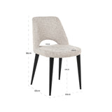 Spisestol Tabitha natur fancy flammehemmende sett med 2 Richmond Interiors Spisestol