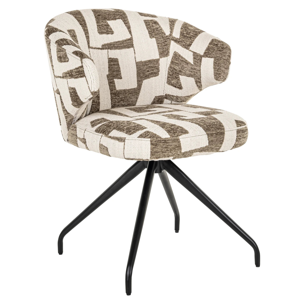 Spisestol Milly moss graffic swivel Richmond Interiors Spisestol
