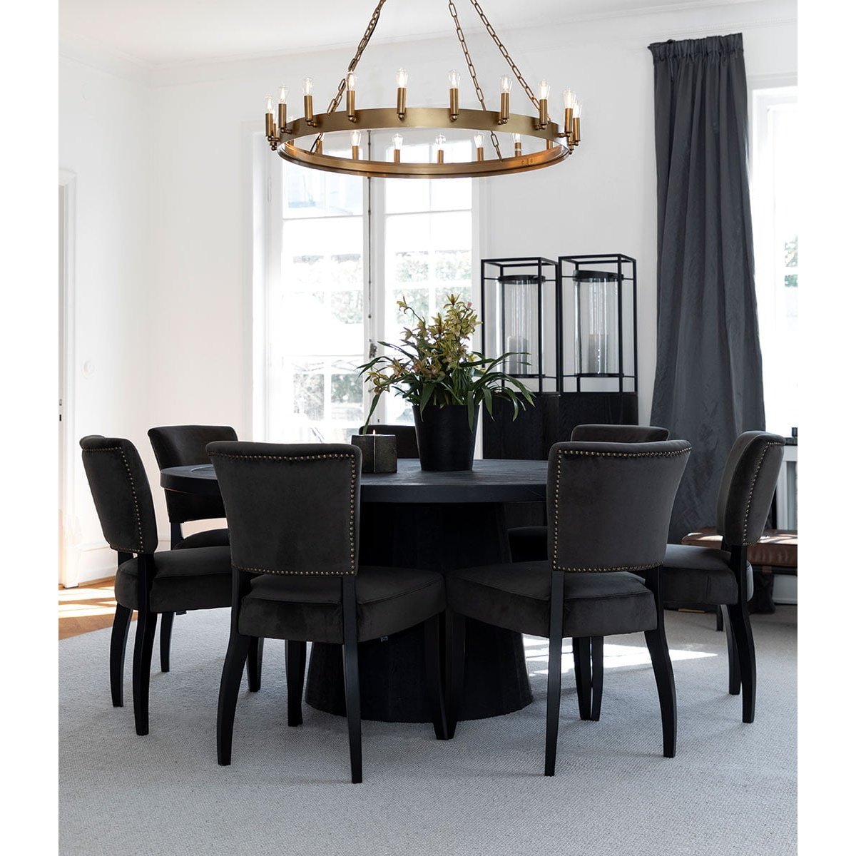 CROWN Brass Artwood Taklampe