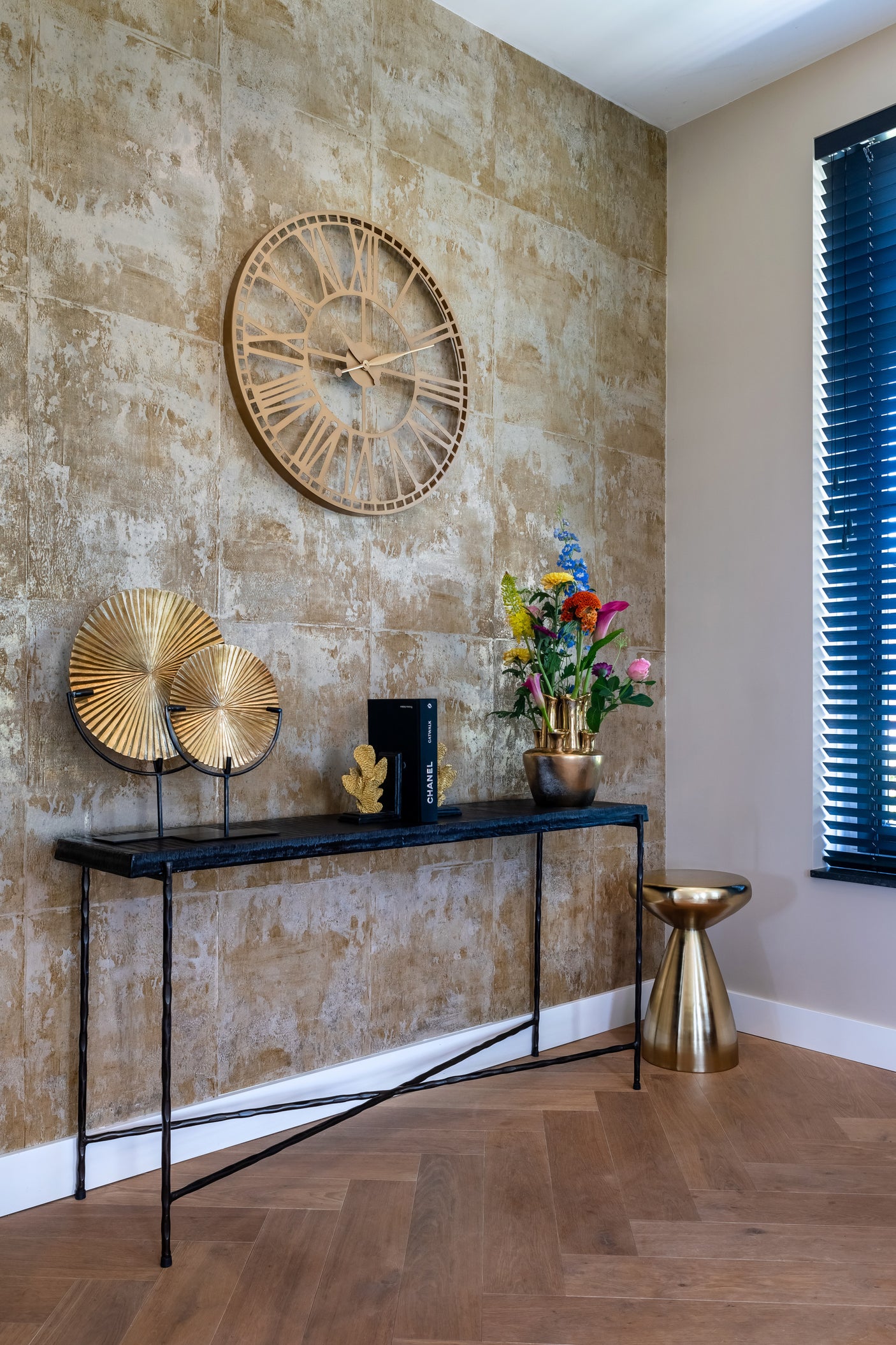 End table Arlo gold Richmond Interiors Sidebord