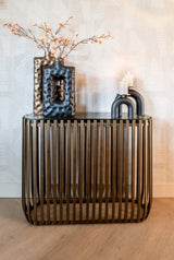 Lysestake Livi svart/gull stor Richmond Interiors Lysestake