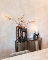 Lysestake Livi svart/gull stor Richmond Interiors Lysestake