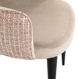 Spisestol Giovanna trendy rose / khaki fløyel Richmond Interiors Spisestol