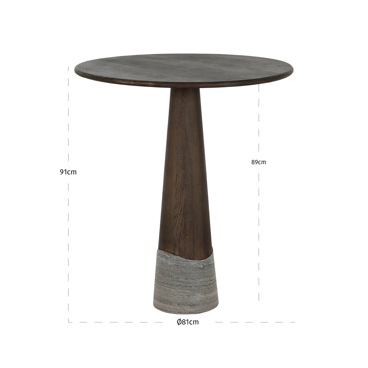 Counter table Harper Smoked charchoal Richmond Interiors Bordhylle