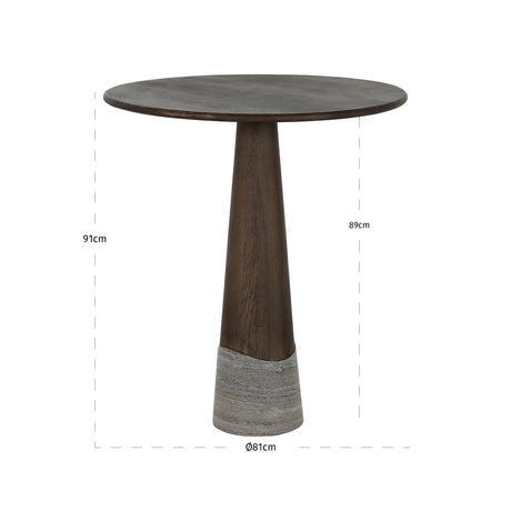 Counter table Harper Smoked charchoal Richmond Interiors Bordhylle