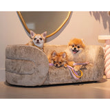 Kjæledyrseng Bingo taupe chenille Richmond Interiors Pledd