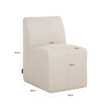 Utendørs spise stol Riva beige Richmond Interiors Spisestol