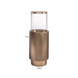 Hurricane light Soreli messing antikk Richmond Interiors Lanterne og lysglass