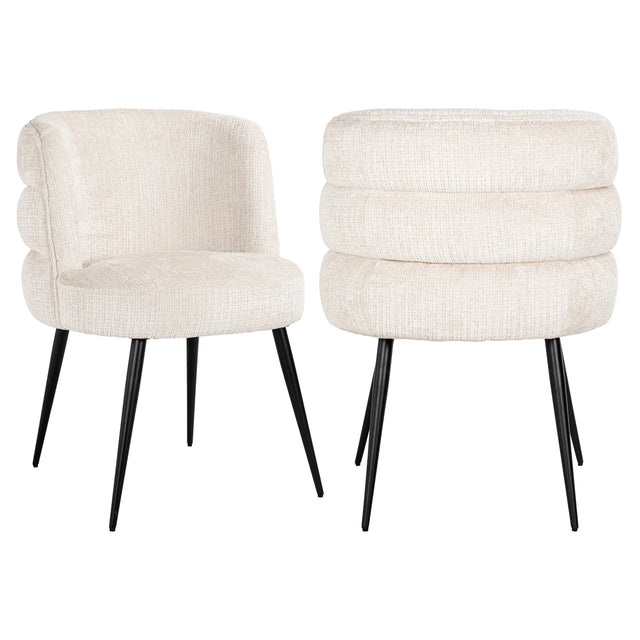 Spisestuestol Stella niagara beige flammehemmende Richmond Interiors Spisestol