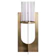 Hurricane light Dalou gold large Richmond Interiors Lanterne og lysglass