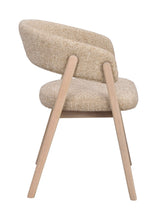 Barnaby lenestol mørk beige/whitewash Rowico Lenestol