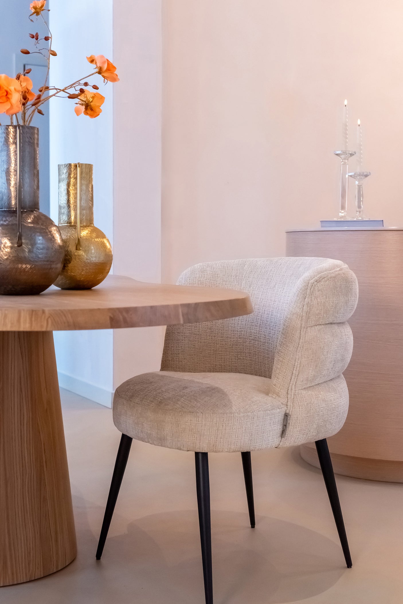 Spisestuestol Stella niagara beige Richmond Interiors Spisestol