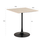 Bistro table Tavolo beige 70x70 Richmond Interiors Bordlampe
