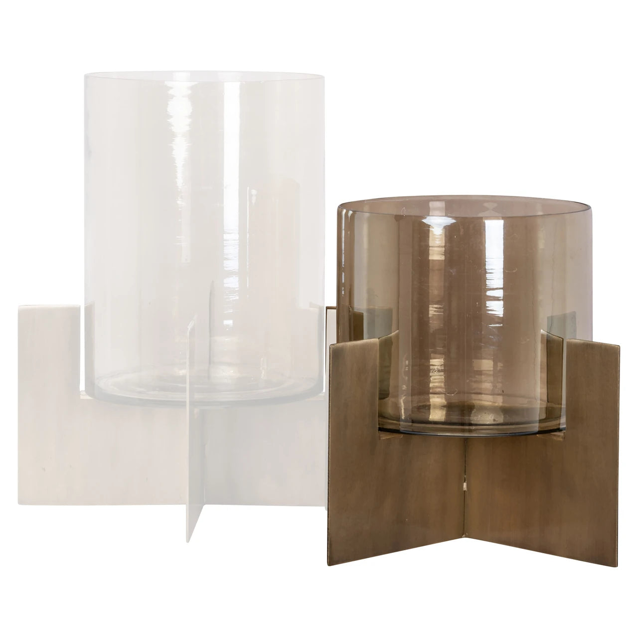 Hurricane light Resa gull liten Richmond Interiors Lanterne og lysglass