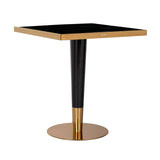 Bord til bistro Can Roca svart/gull 70x70 Richmond Interiors Bordlampe