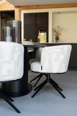 Spisestol Cheyenne beige graffic svingbar Richmond Interiors Spisestol