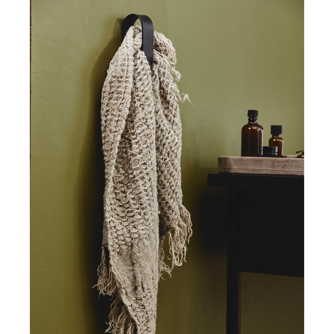 SOTRA håndkleholder i rustfritt stål - H10,5 cm - sort Nordal BATHROOM A