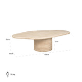 kaffebord Fictus beige 130 Richmond Interiors Sofabord