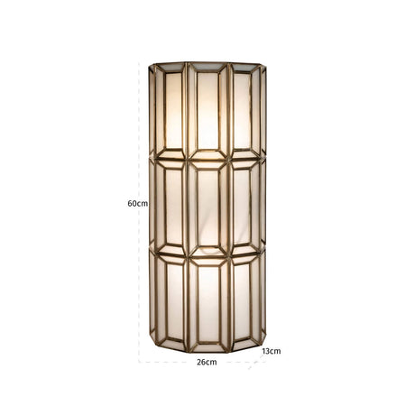 Vegglampe Opal messing antikk Richmond Interiors Vegglampe
