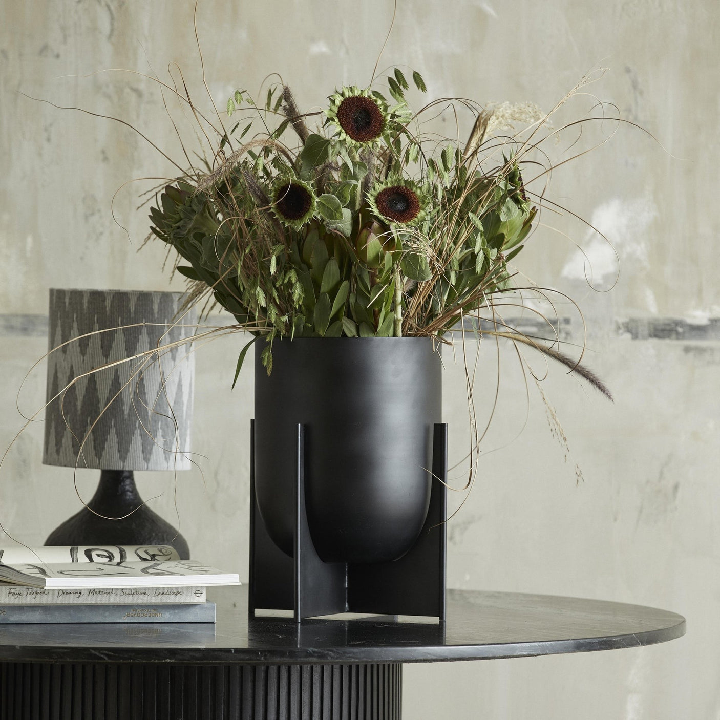 CACELA plantestativ, M, aluminium - antrasit Nordal INDOOR POT