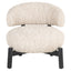 Lounge chair Ornella beige angora Richmond Interiors Lenestol