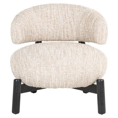 Lounge chair Ornella beige angora Richmond Interiors Lenestol