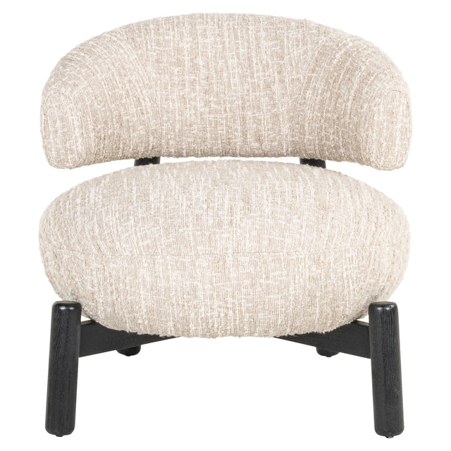 Lounge chair Ornella beige angora Richmond Interiors Lenestol