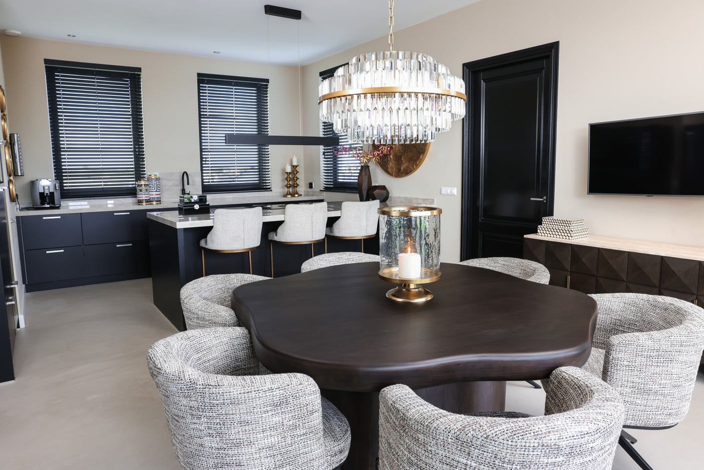 Orkanlys Jaysin gull Richmond Interiors Lanterne og lysglass
