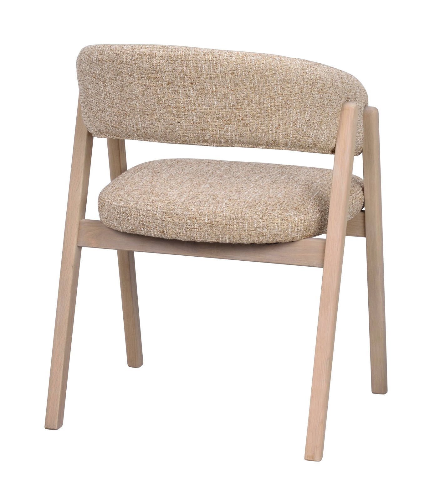 Barnaby lenestol mørk beige/whitewash Rowico Lenestol