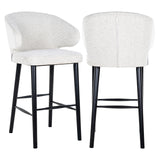 Barstol Indigo hvit bouclé Richmond Interiors Barstol