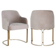 Spisestol Hadley khaki fløyel brannhemmende Richmond Interiors Spisestol