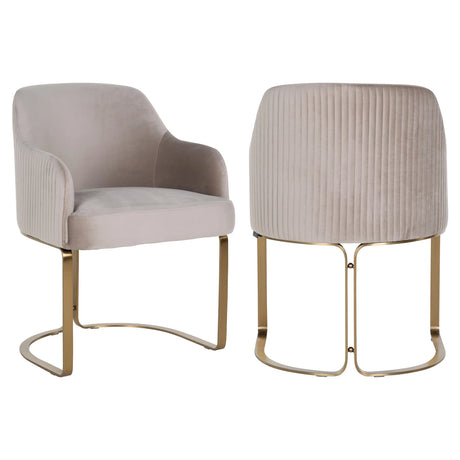 Spisestol Hadley khaki fløyel brannhemmende Richmond Interiors Spisestol