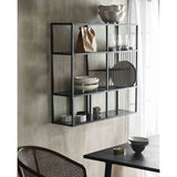 RUR kjøkkenhylle i jern - 100x90 cm - sort Nordal SHELVES