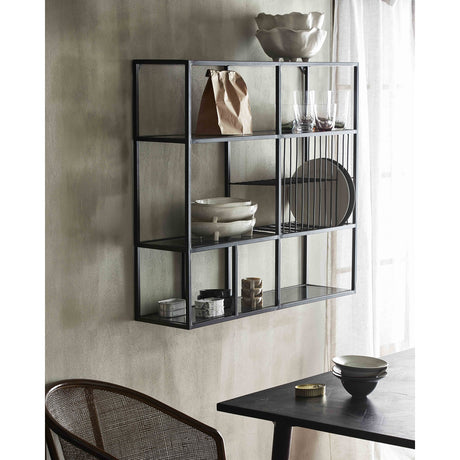 RUR kjøkkenhylle i jern - 100x90 cm - sort Nordal SHELVES